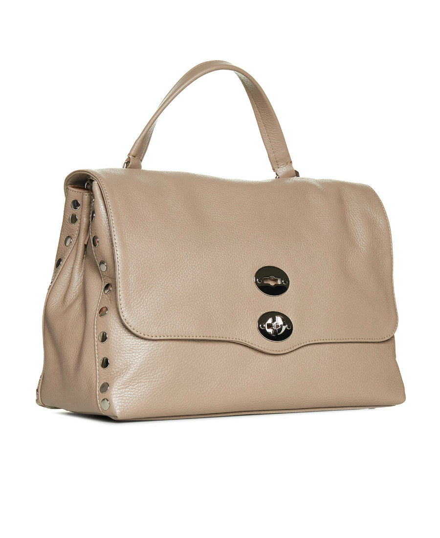 Zanellato Postina Daily Twist-lock Medium Tote Bag In Nude