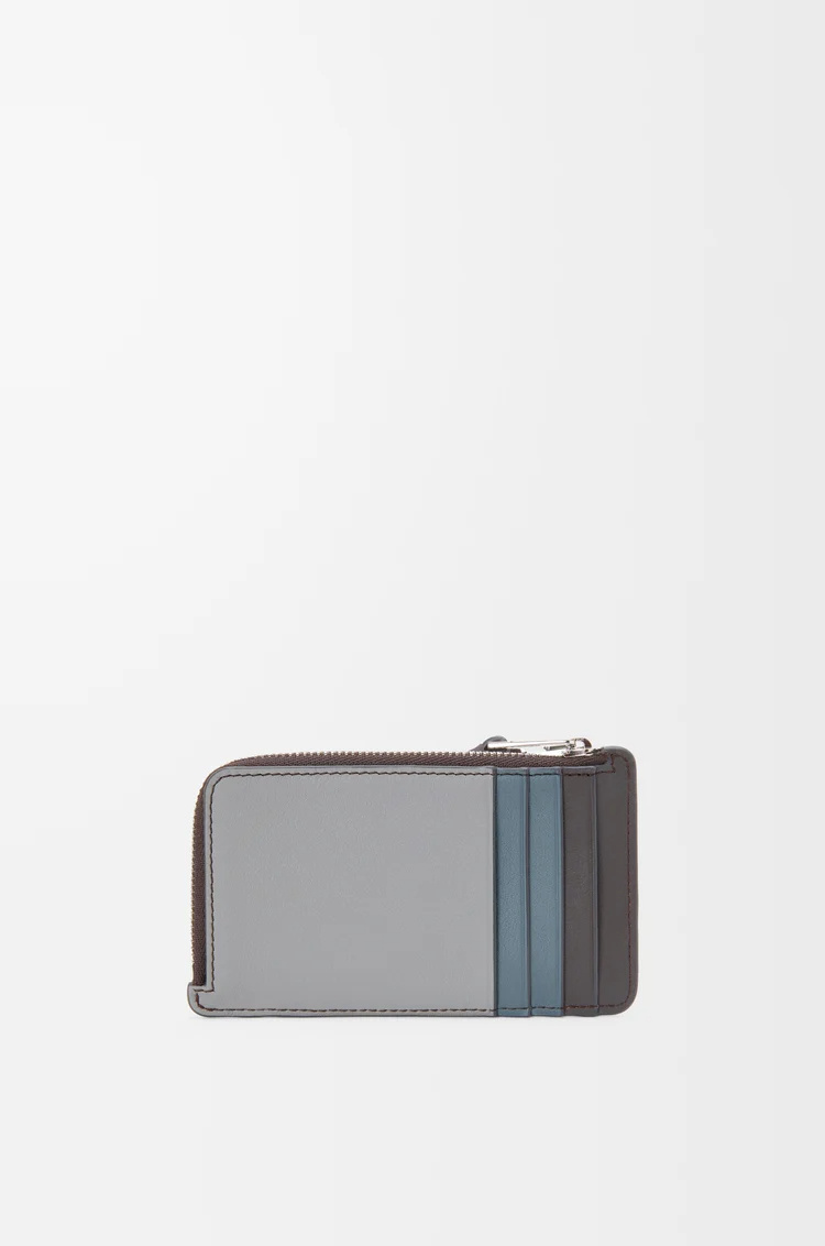 Loewe Puzzle Zipped Coin Cardholder In Gray