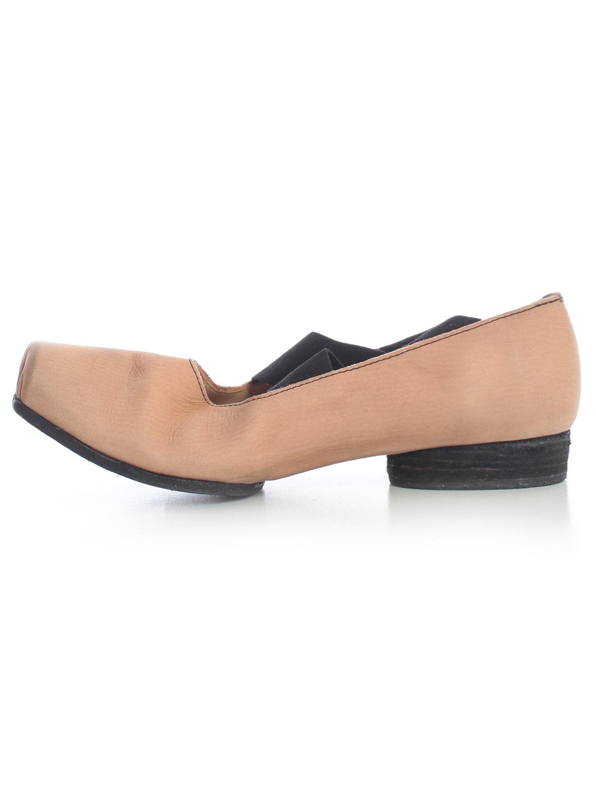 Uma Wang Square-toe Leather Ballerina Flats In Pink