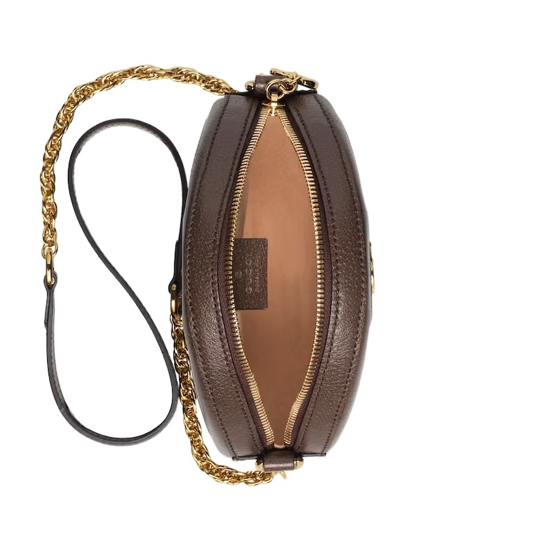 Gucci Ophidia Mini Gg Round Shoulder Bag In Multicolor