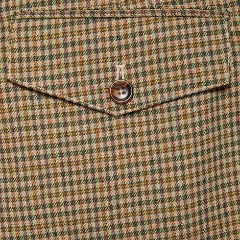 Gucci Check-pattern Pleat-detailing Trousers In Brown