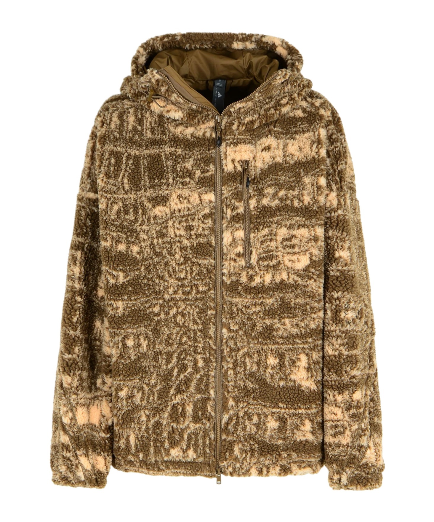 Adidas By Stella Mccartney Two-tone Polyester Fleece In Brown