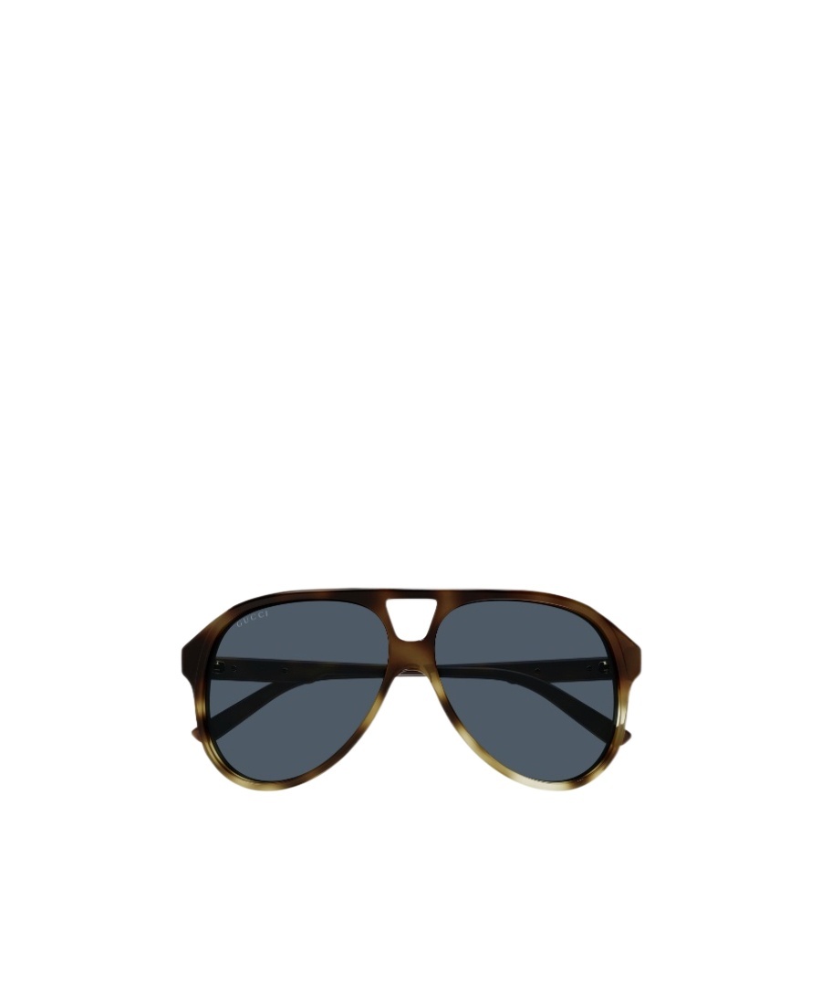 Gucci Tortoiseshell Aviator-frame Sunglasses In Gray