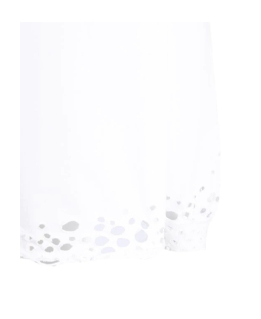 We11 Done Moth Eaten-effect Oversized Sweatshirt In White