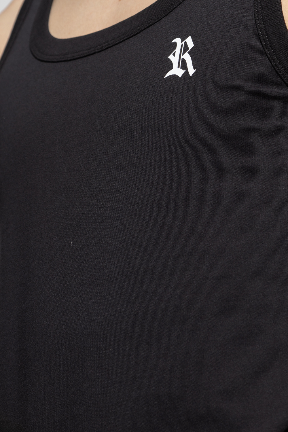 Raf Simons Logo Vest In Black
