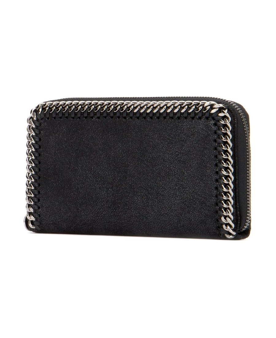 Stella Mccartney Stella Mc Cartney Blue Recycled Polyester Wallet In Black