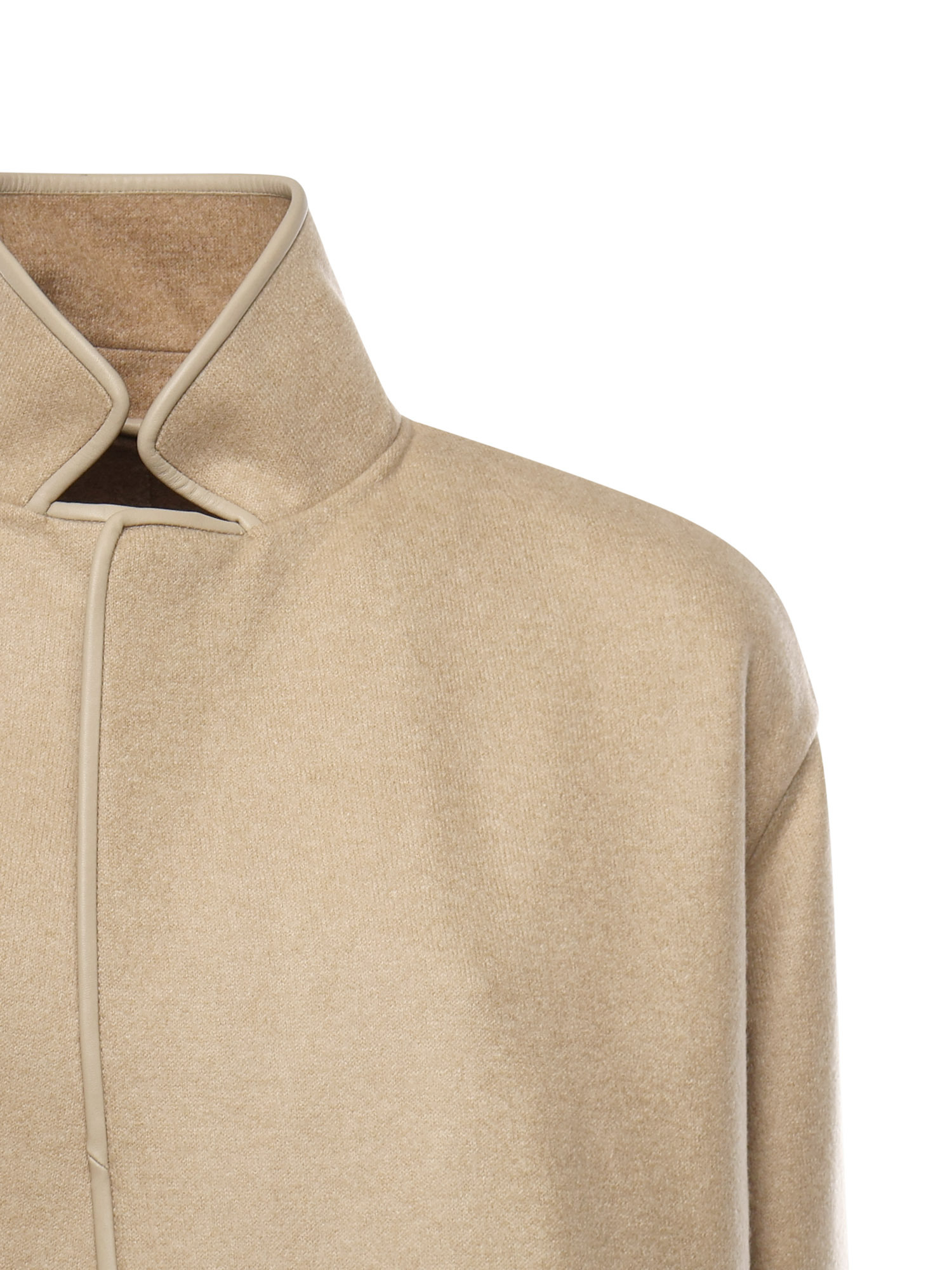 Loro Piana Long-sleeved Short Coat In Neutral