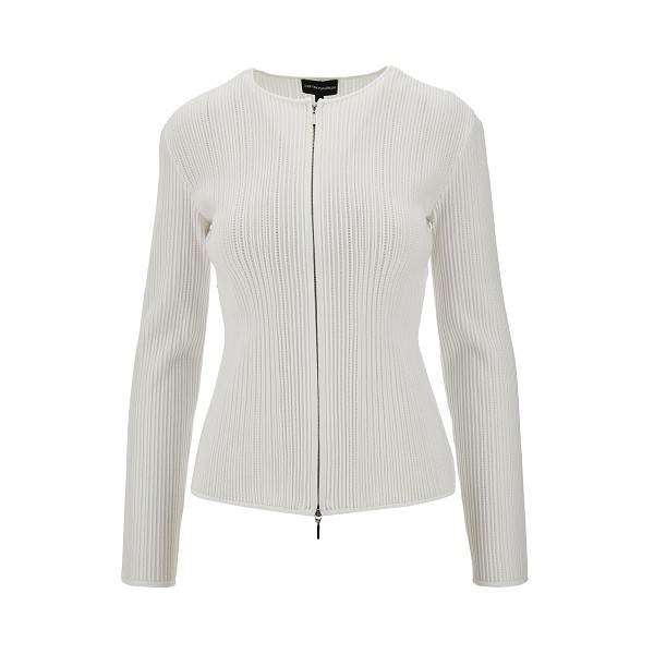 EMPORIO ARMANI RIBBED CARDIGAN