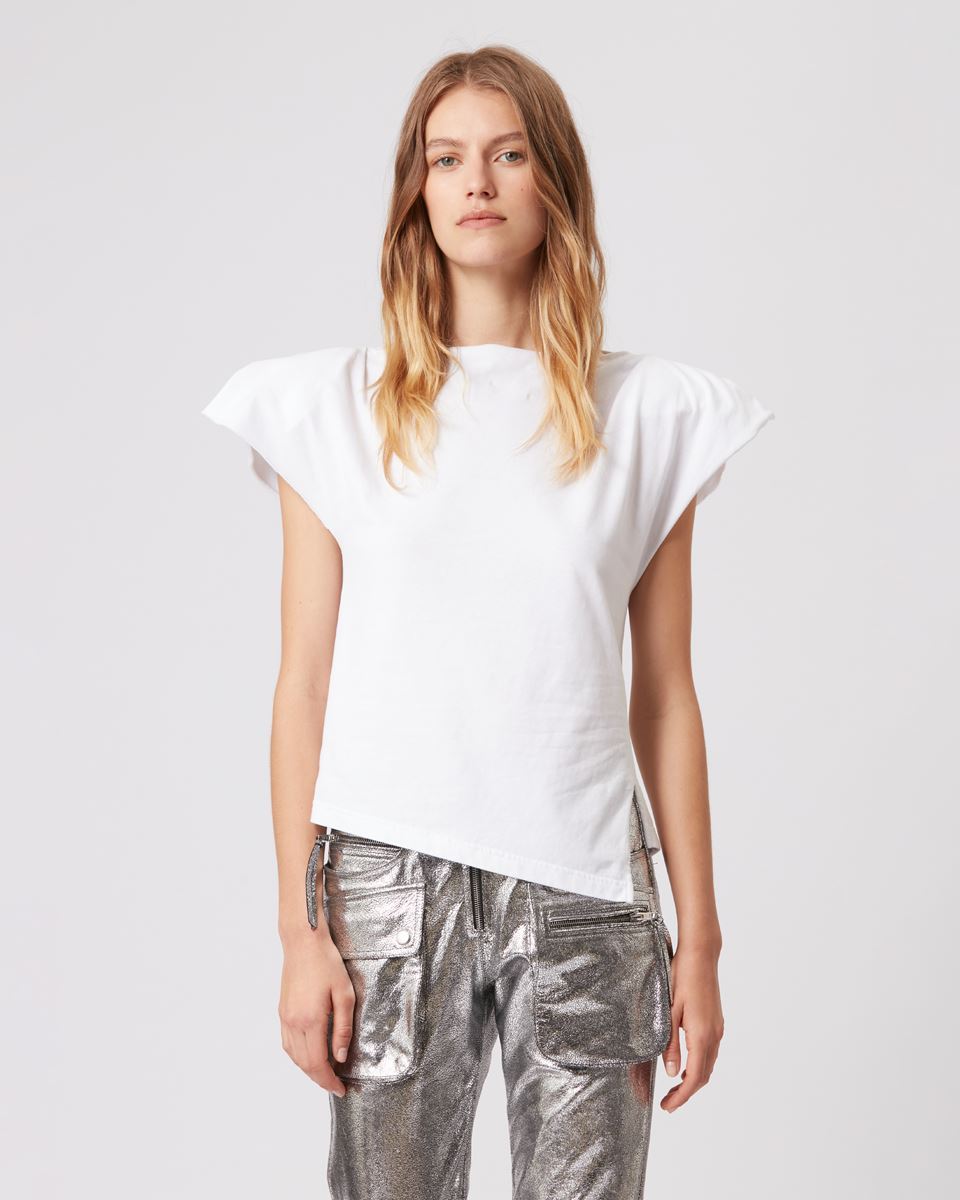 Isabel Marant Sebani Organic Cotton T Shirt In White