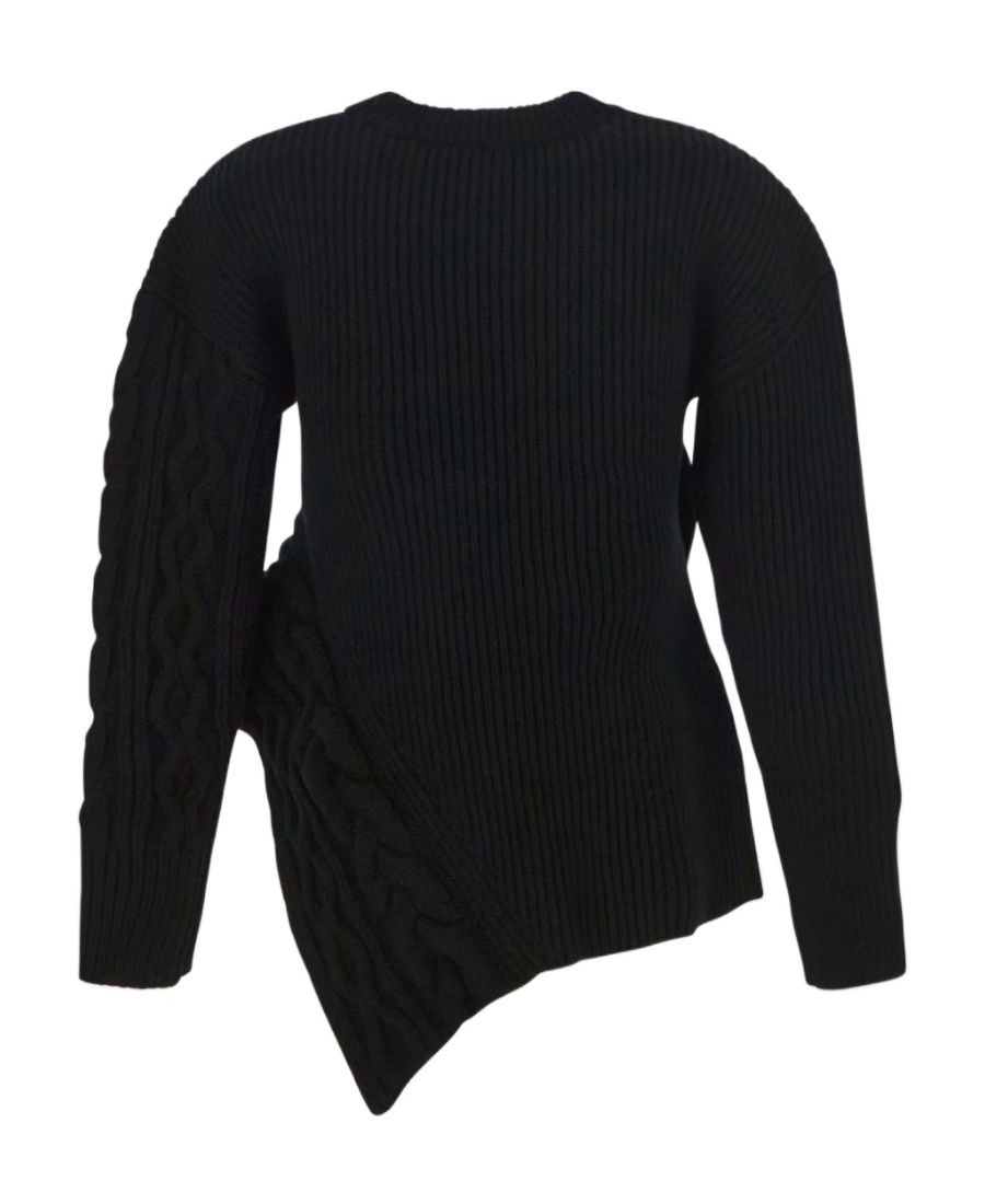 Alexander Mcqueen Woman Sweater Black Size M Wool In Black