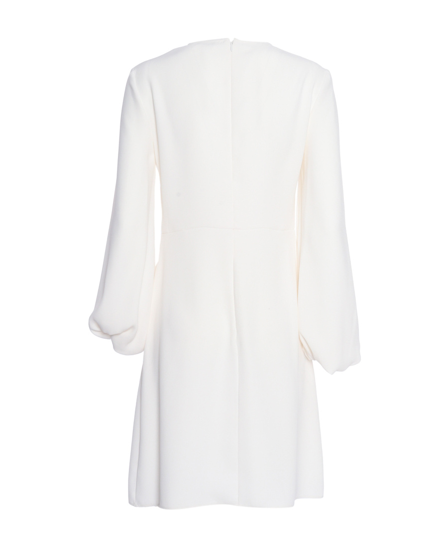 P.a.r.o.s.h Poker Bishop-sleeved Minidress In White