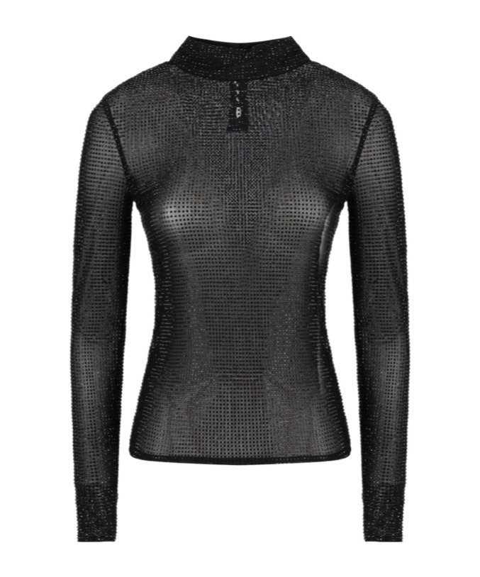 Retroféte Crystal-embellished Top