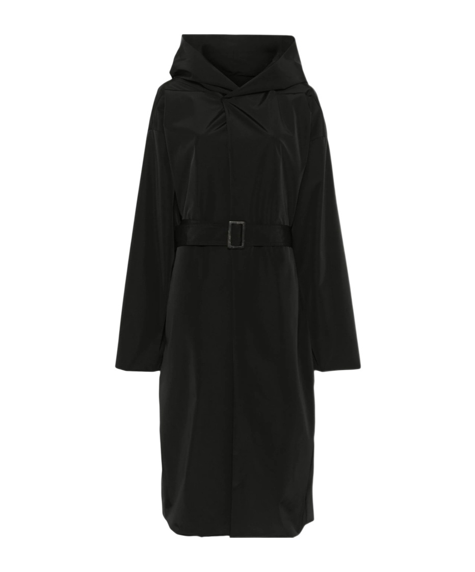 Rick Owens Long-sleeved Coat In Black
