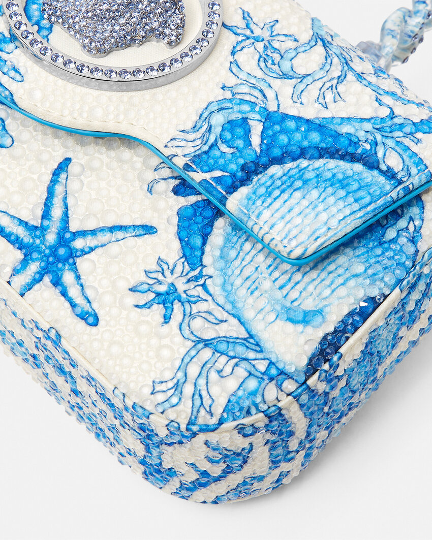 Versace Underwater Barocco La Medusa Mini Bag In Multi