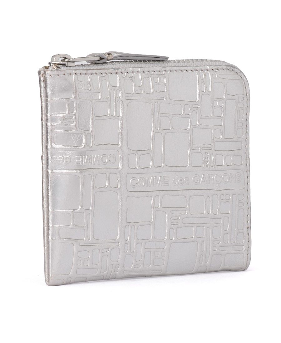 Shop Comme Des Garçons 'embossed Logo' Wallet In White