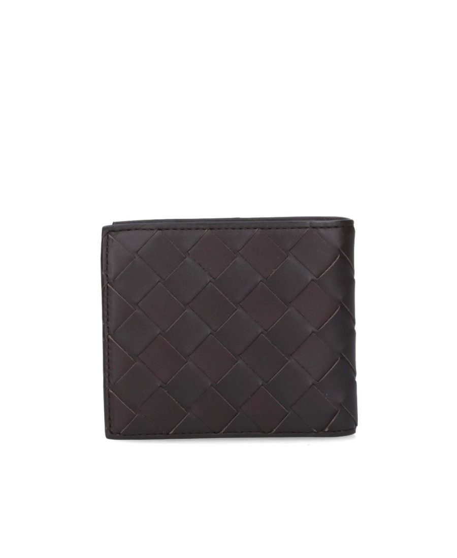Bottega Veneta Double-fold Wallet In Black