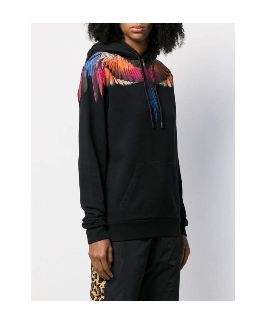 Marcelo Burlon County Of Milan Wing Printed Sweater In Black