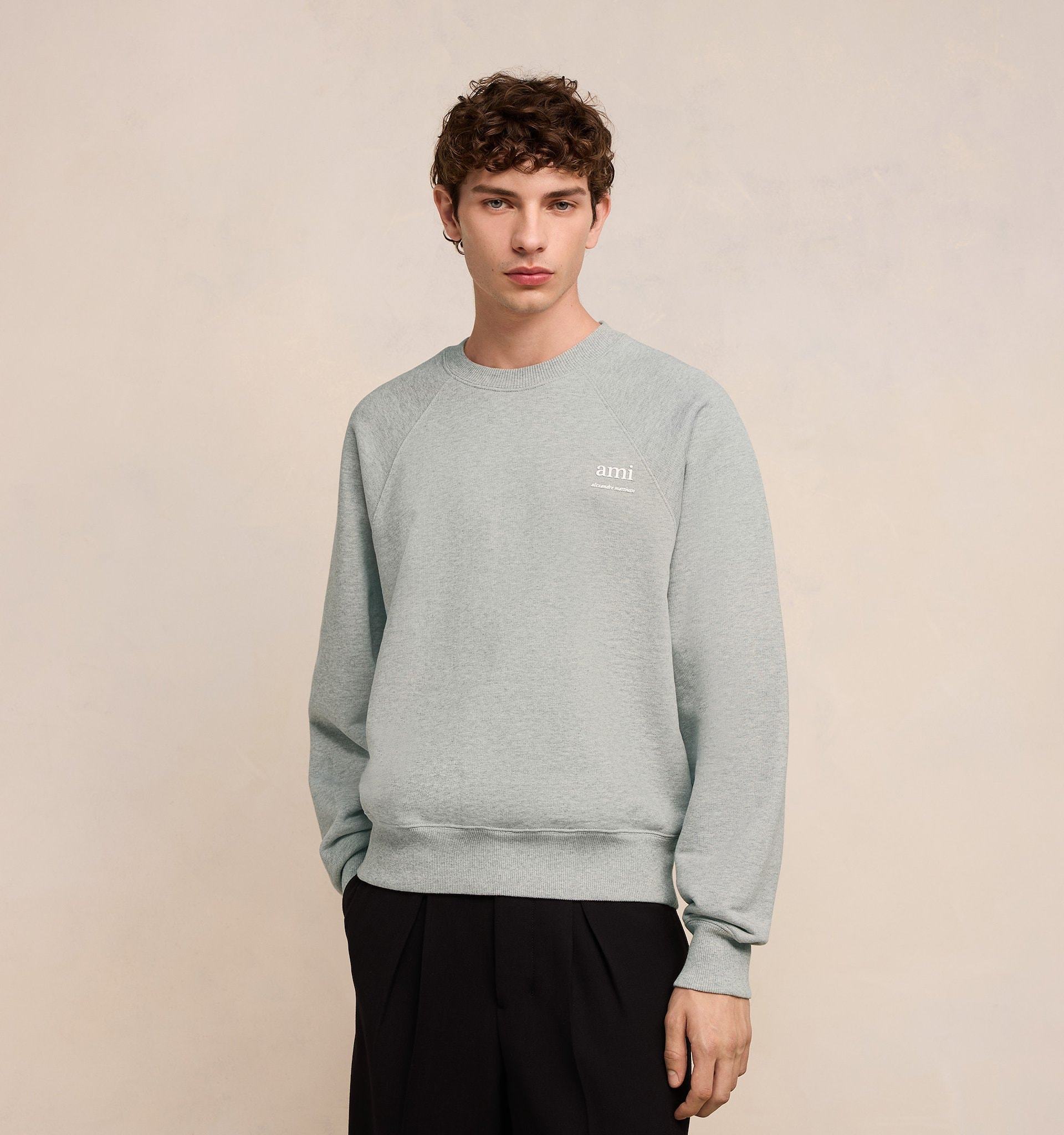 Ami Alexandre Mattiussi Ami Paris Sweatshirts In Gray