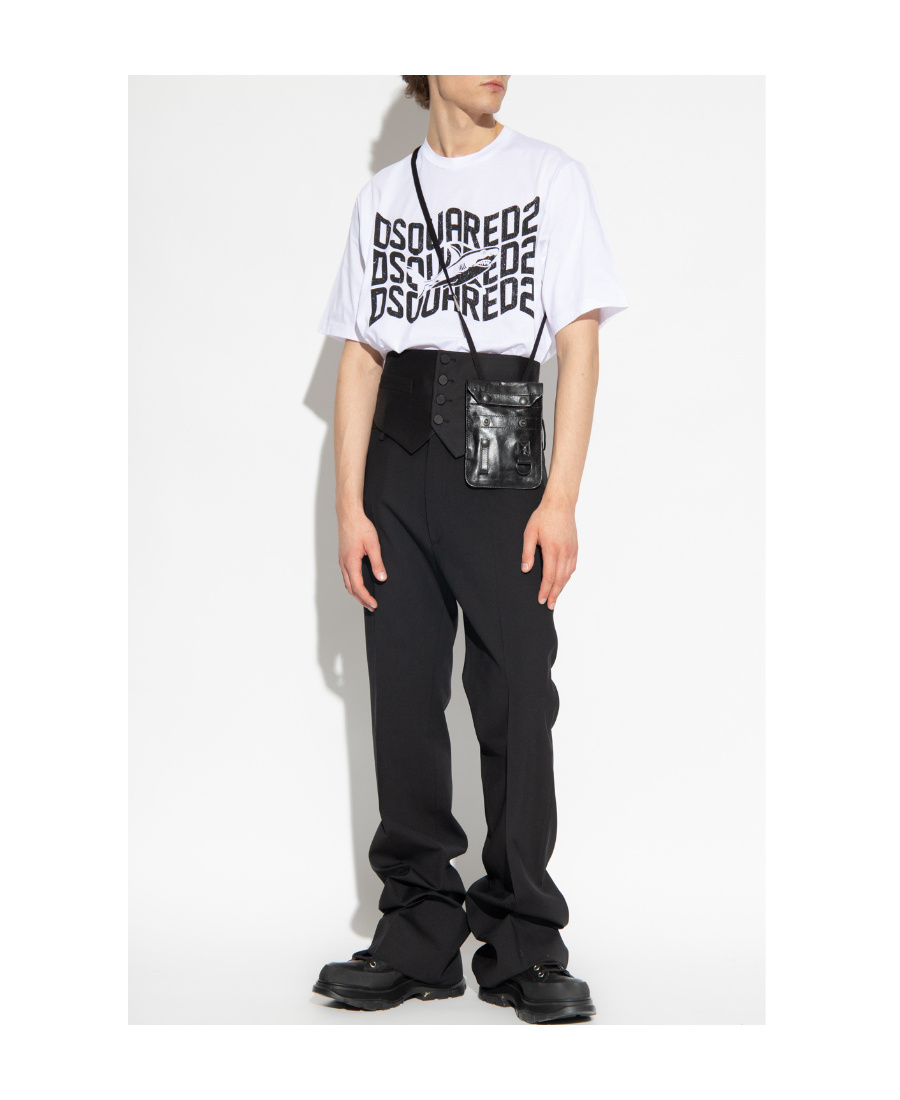 Dsquared2 Button-front Cummerbund In Black