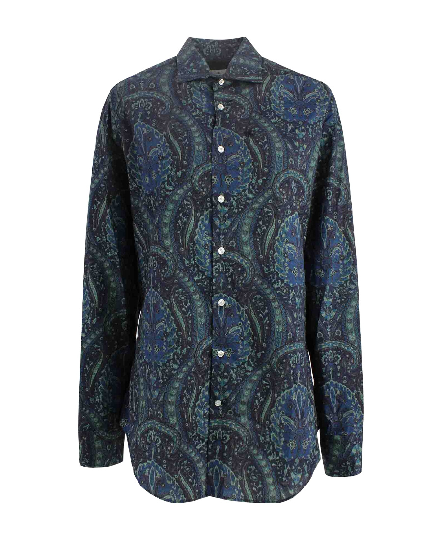 Etro Printed Shirt In Black