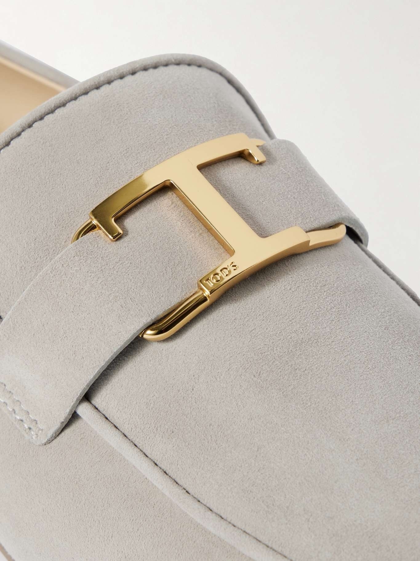 Tod's Suede Kate Loafers Hardware In Multicolor