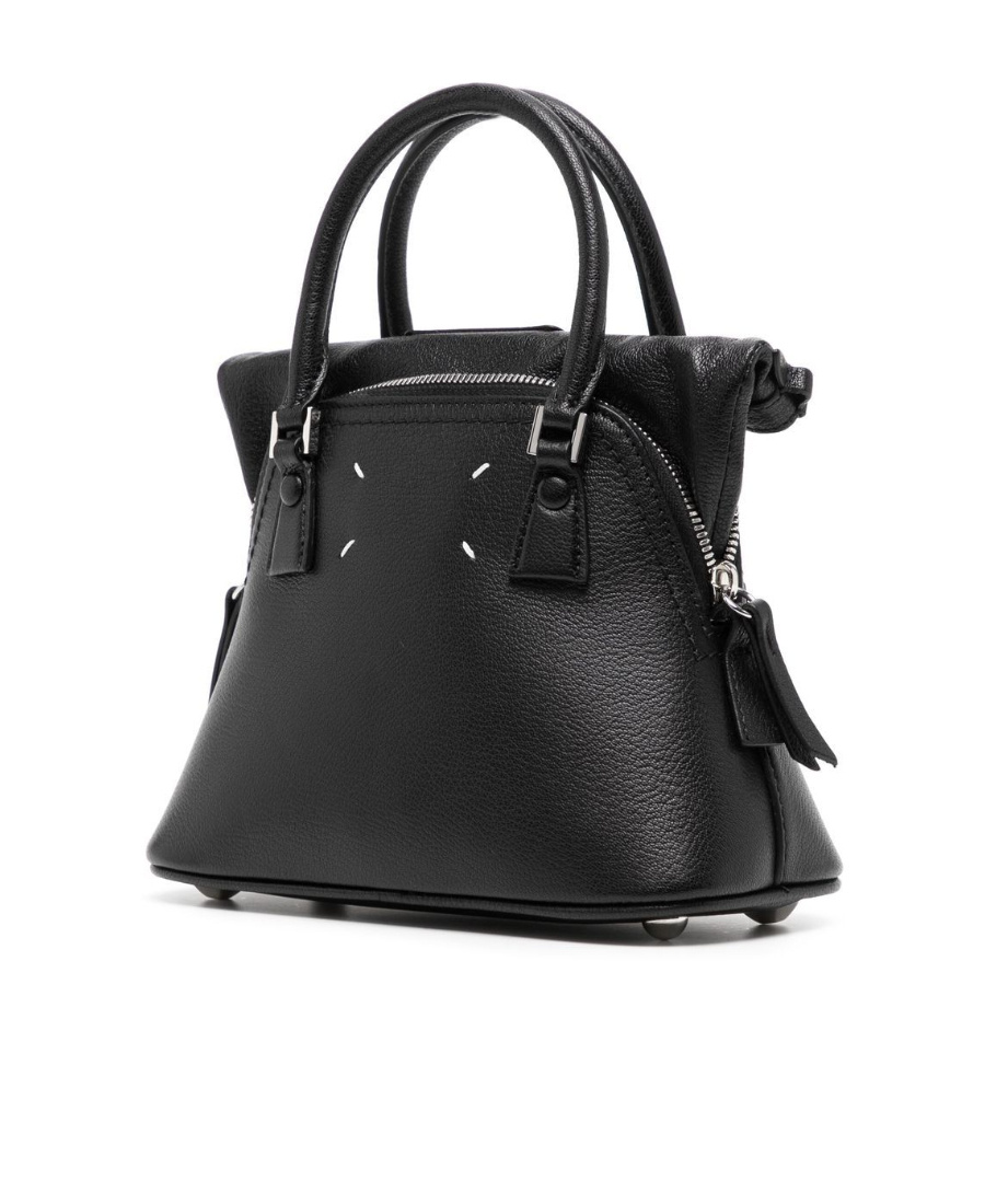 Maison Margiela Signature-numbers-motif Shoulder Bag In Black