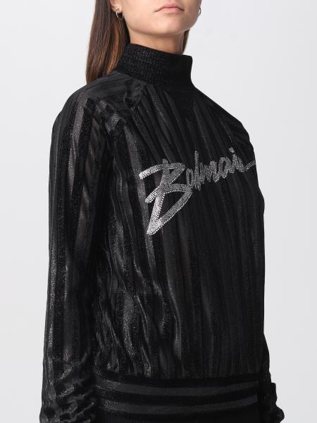 Balmain Logo-embellished Sweatshirt In Black