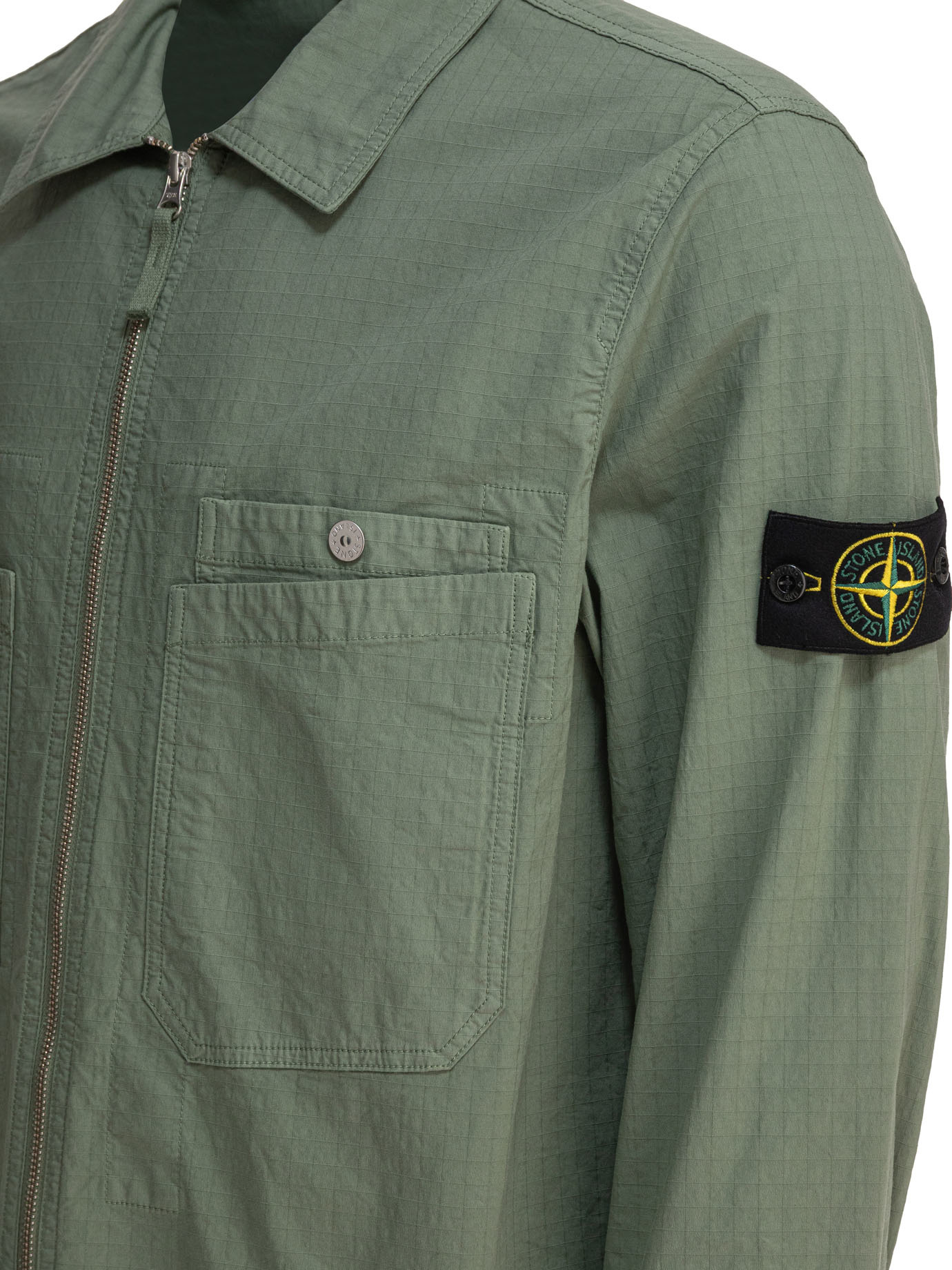 Stone Island Lightweight Jacket In Moss Green