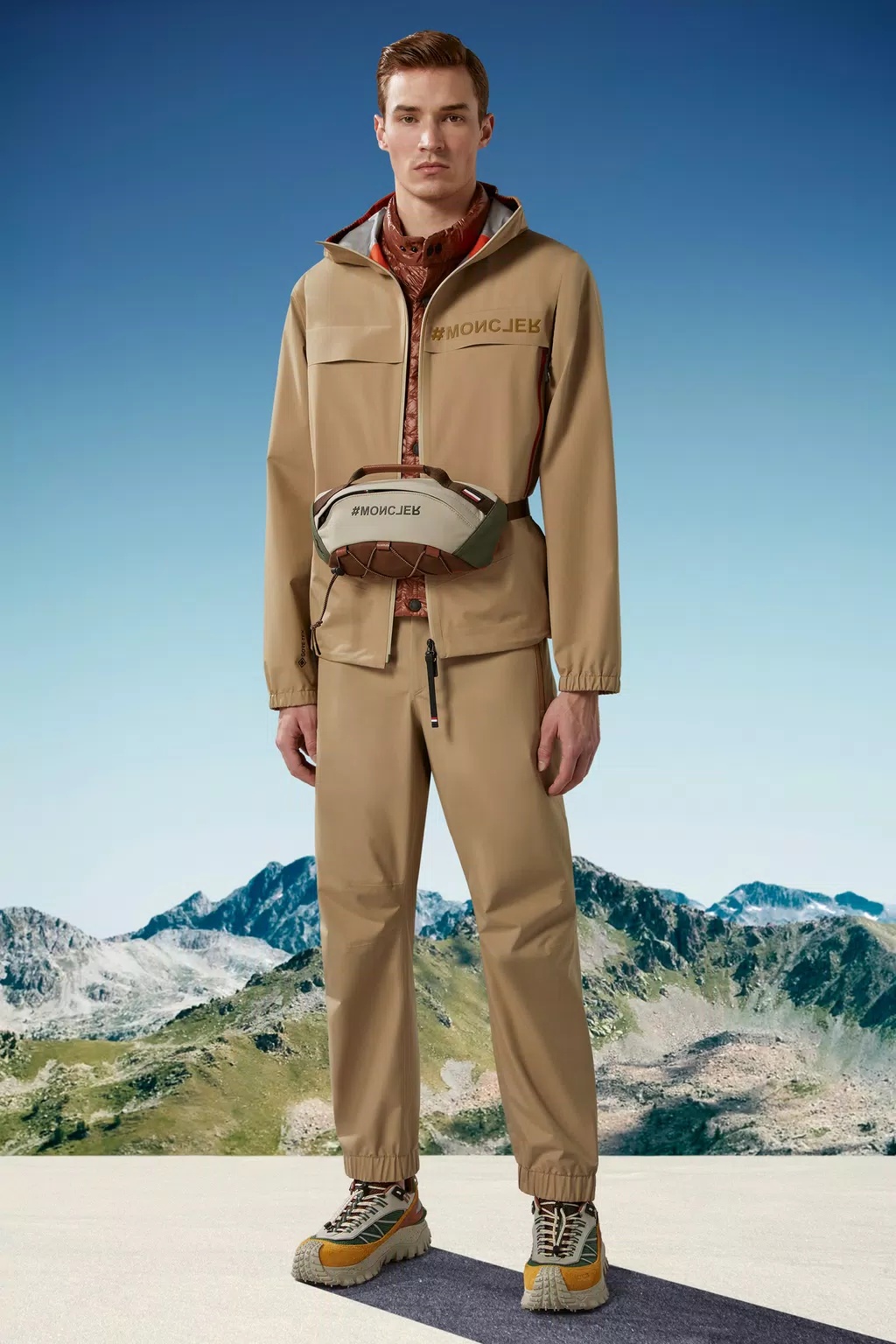 Moncler Shipton Hooded Jacket In Brown