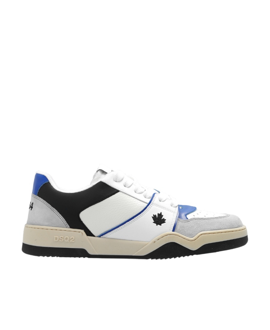 Dsquared2 Spider Leather Low-top Sneakers In White