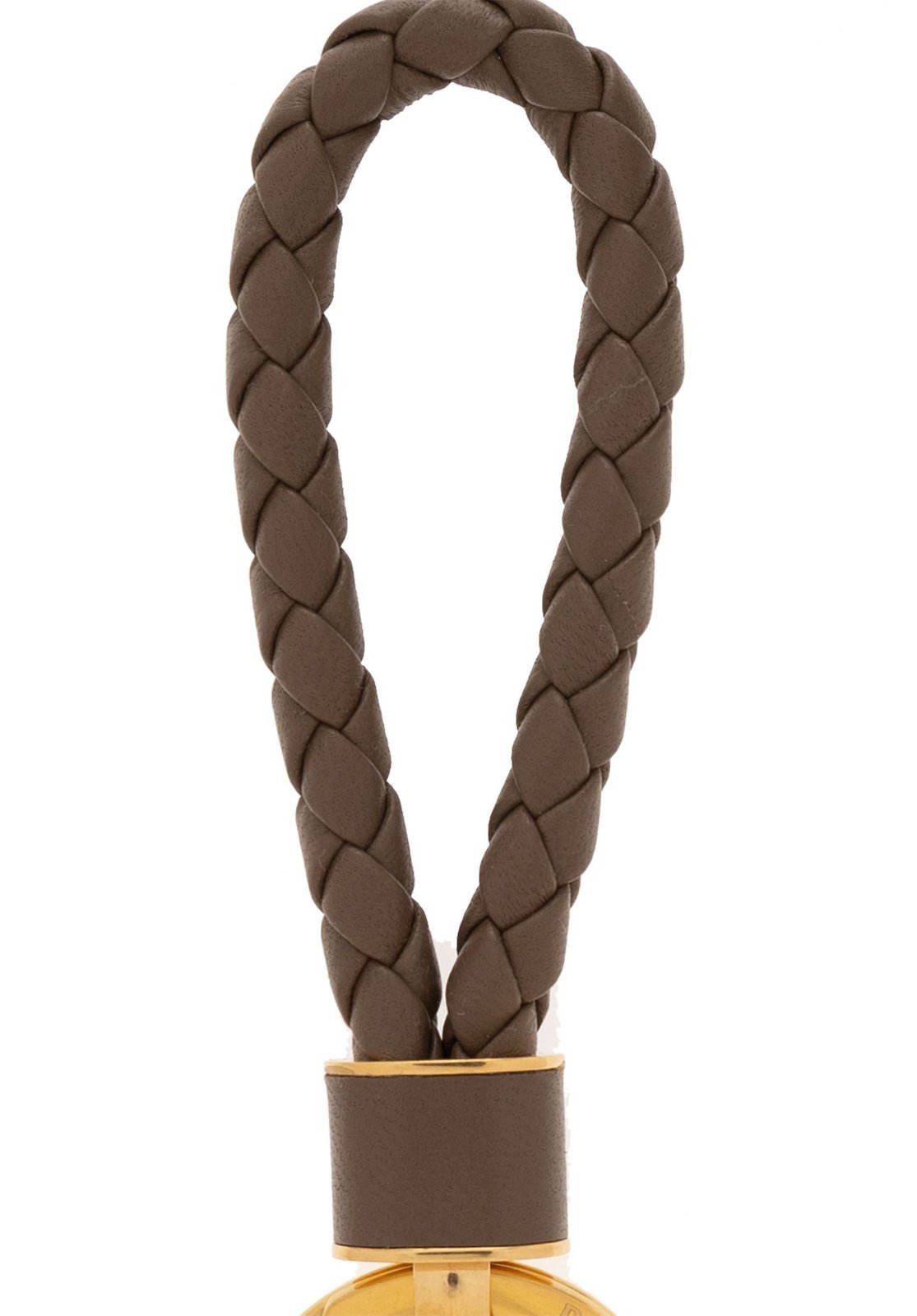 Bottega Veneta Weave A Key Ring In Brown
