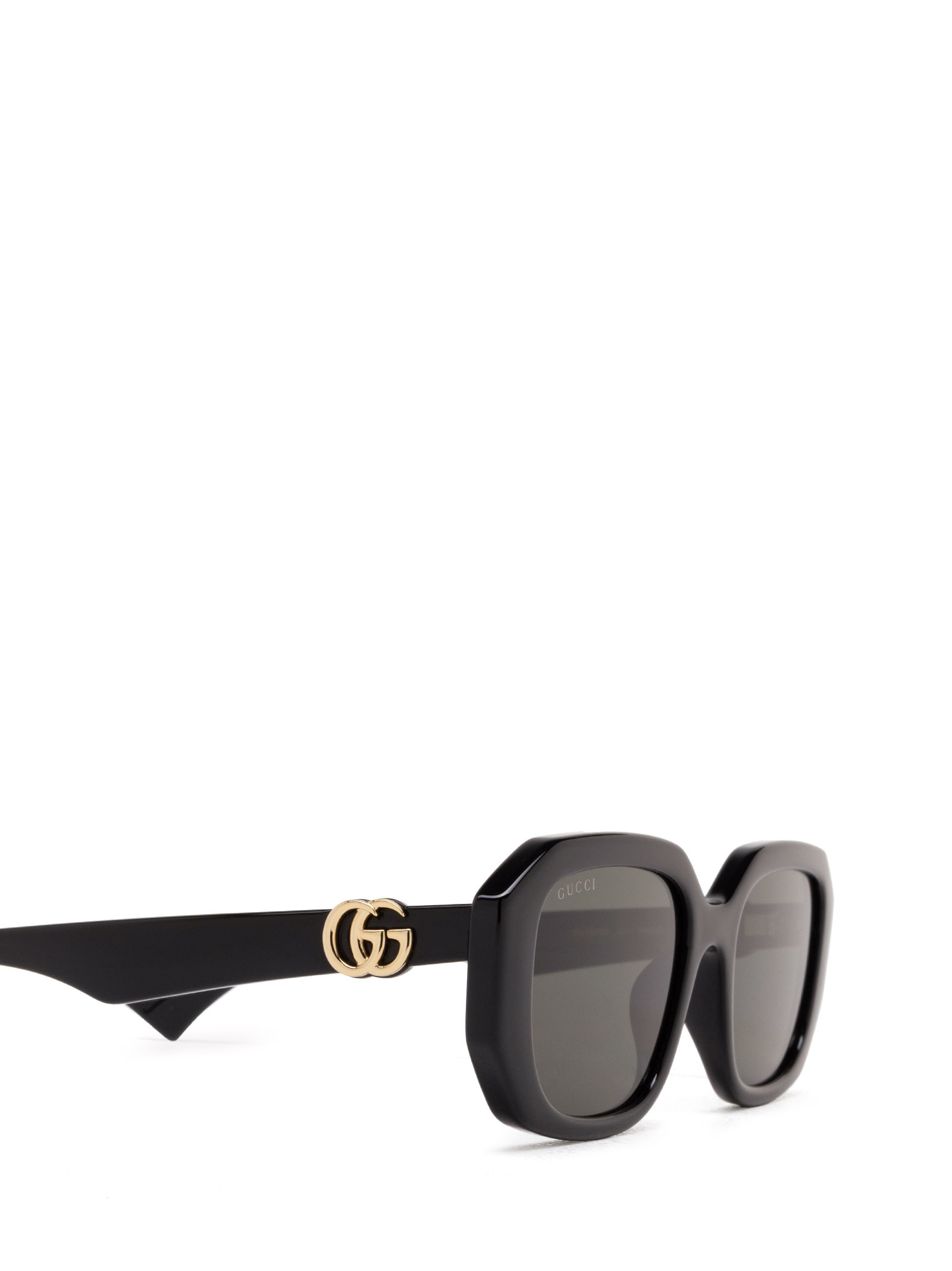 Gucci Double-g Geometric-frame Sunglasses In Gray