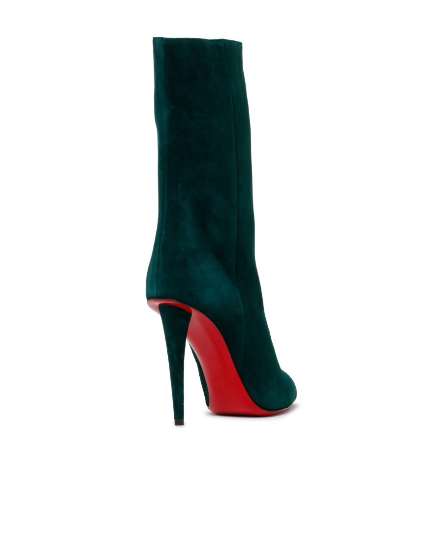 Shop Christian Louboutin Boots In The Logo In Black