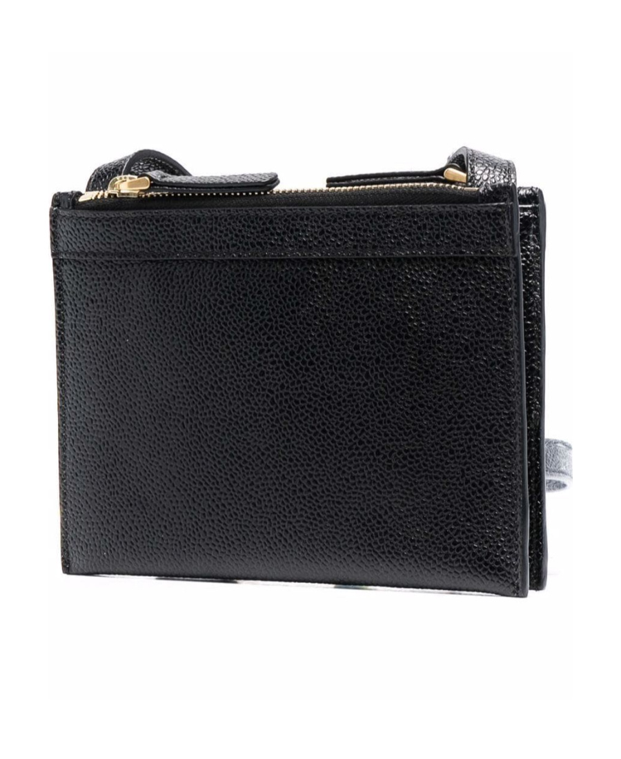 Thom Browne Rwb Tab Crossbody Bag In Black