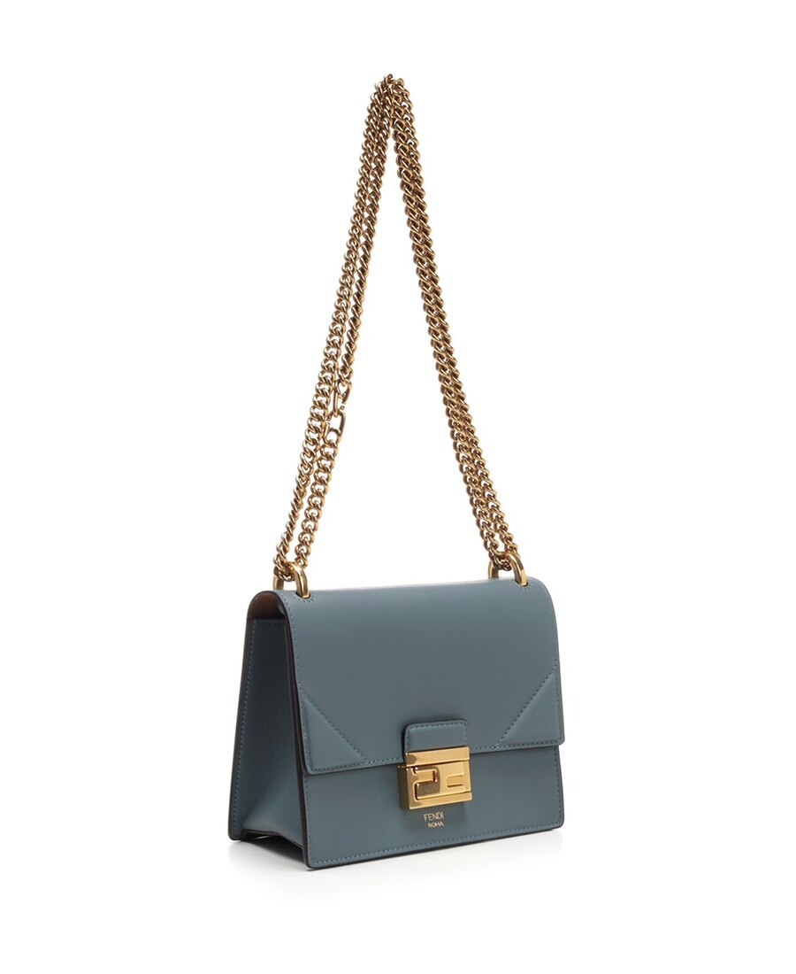 Fendi Small Kan U Shoulder Bag In Green