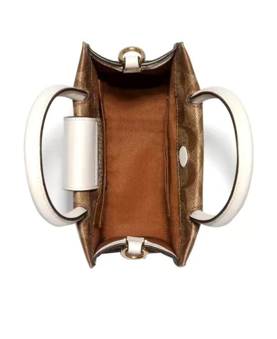 Coach Mini Cally Skew Cross Package In Brown