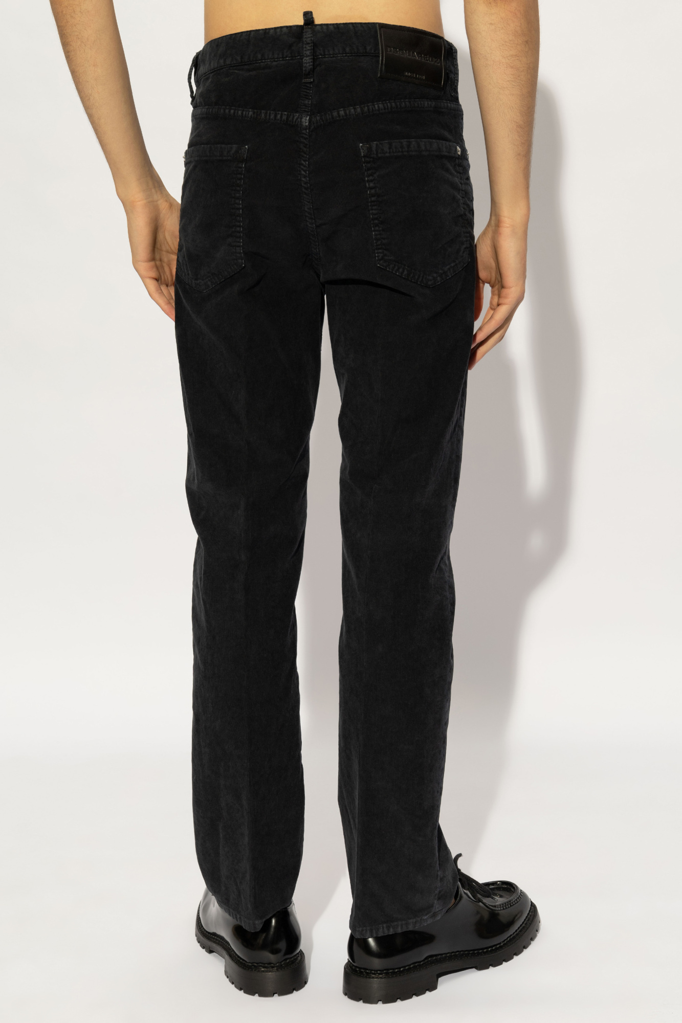 Dsquared2 Corduroy Slim-cut Jeans In Black