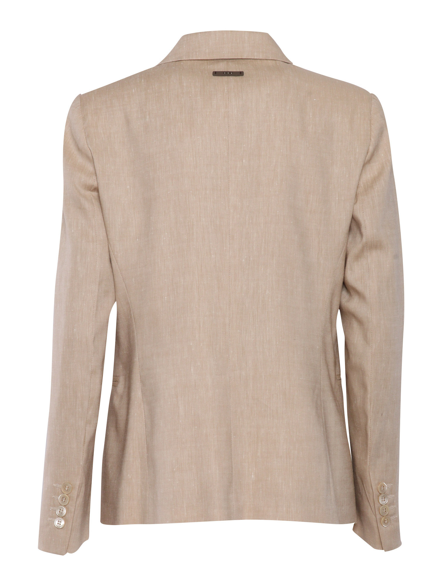 Peserico Double-breasted Tailored Jacket With Buttons In Brown
