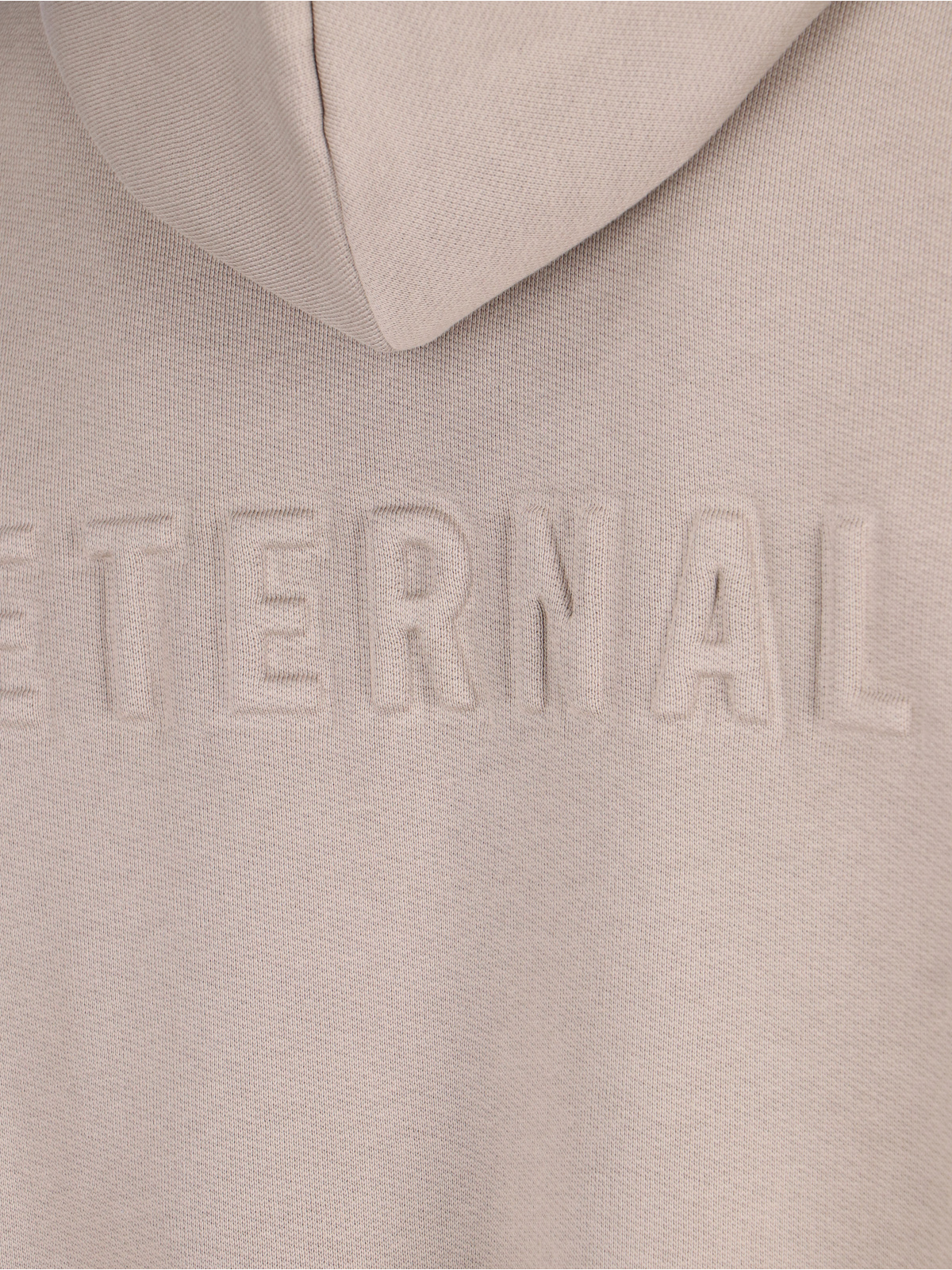 Fear Of God Mens Dropped-shoulders Two-slip-pockets Cotton And Cashmere Hoody Dusty Beige In Gray