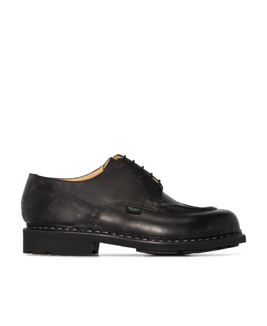 Paraboot Thiers Sport Shoe Black Leather In Black