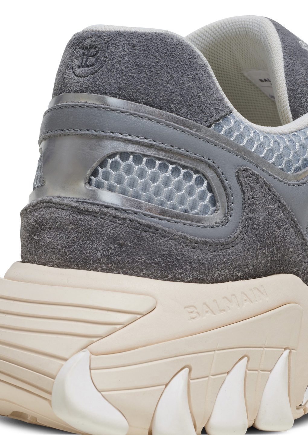 Balmain B-east Panelled Low-top Sneakers In Gray