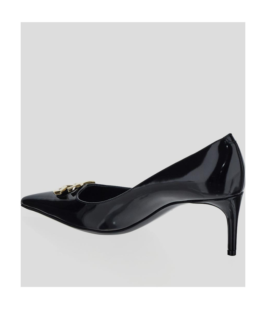 Dolce & Gabbana Pointed Toe Leather Pumps With Stiletto Heel In Black
