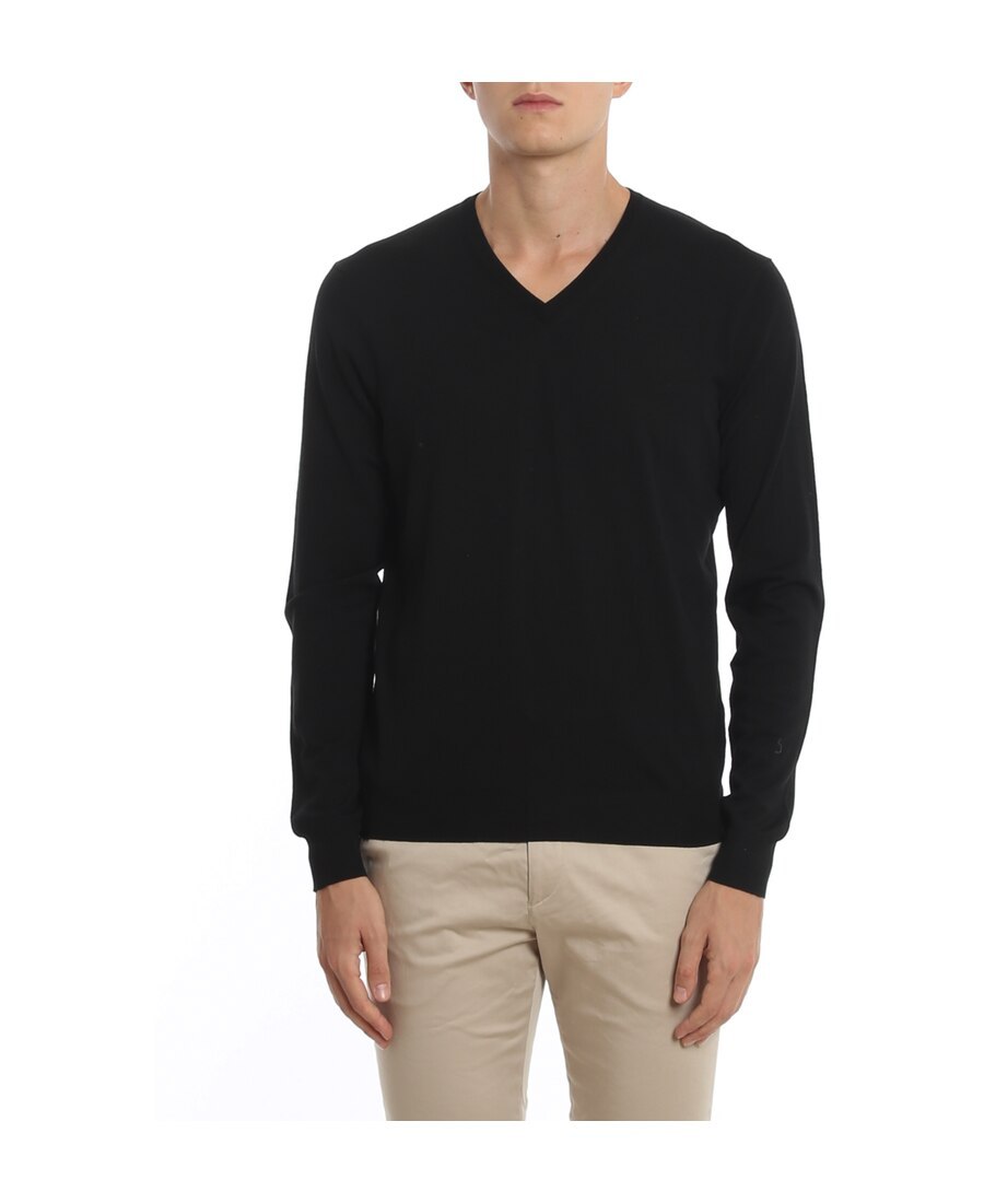 Drumohr V-neck Jumper In Black