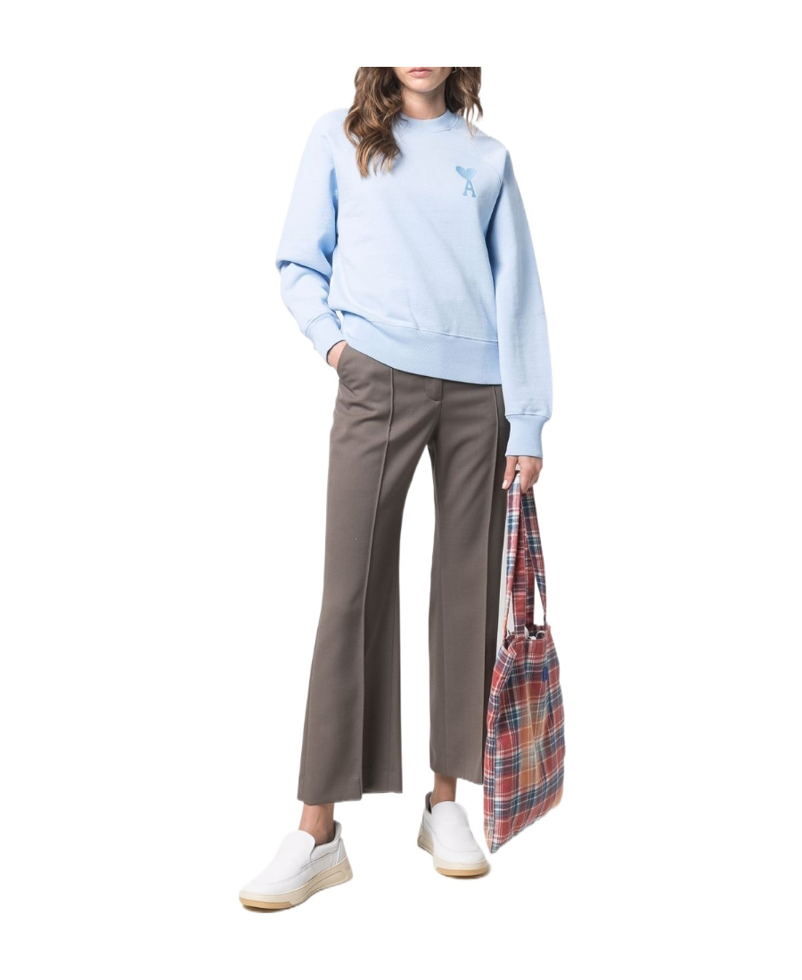 Ami Alexandre Mattiussi Blue Ami De Cœur Sweatshirt In Blue