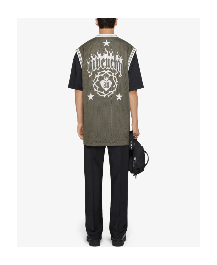 Givenchy Logo-print Cotton T-shirt In Green