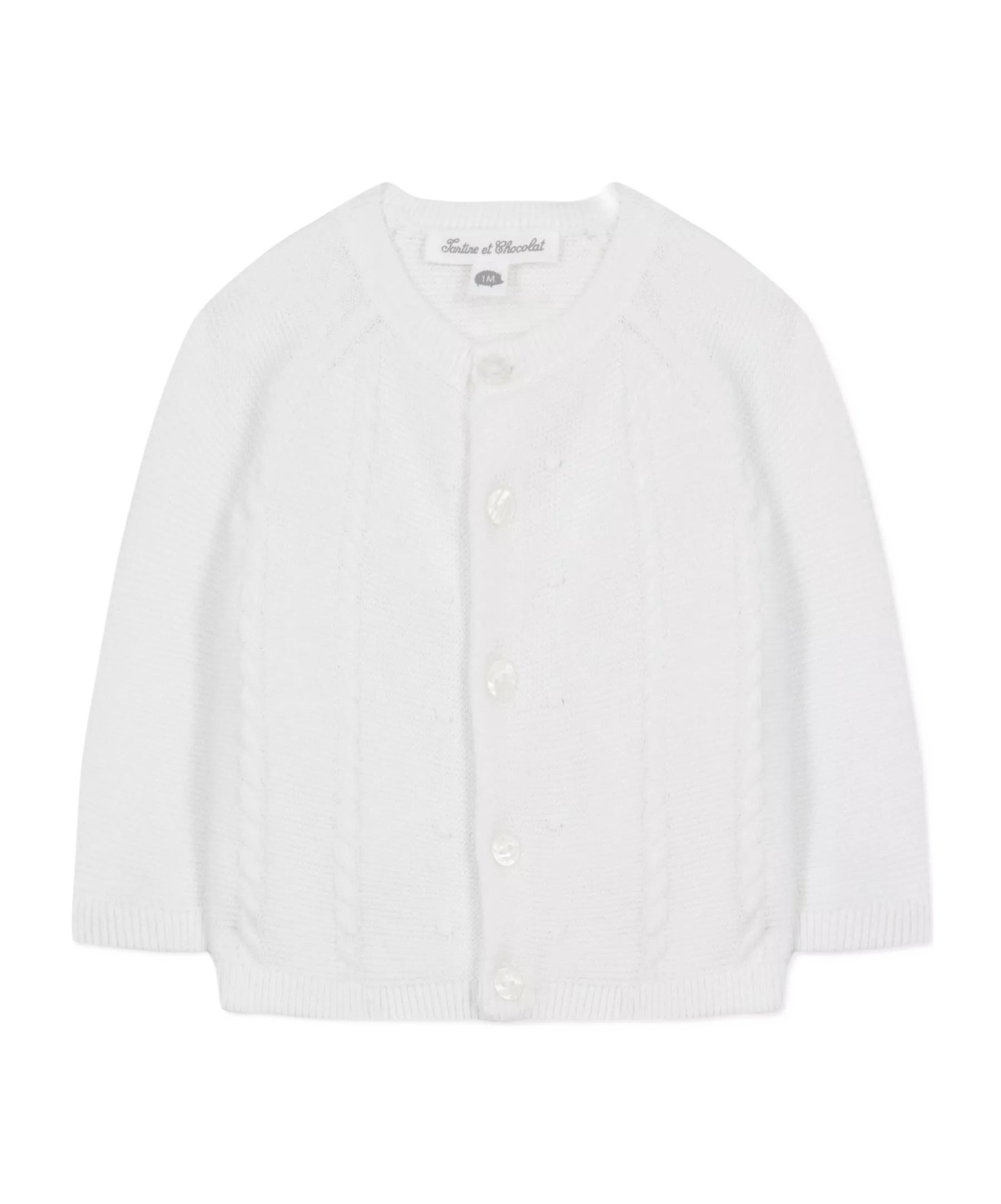 TARTINE ET CHOCOLAT LONG-SLEEVED KNITTED CARDIGAN