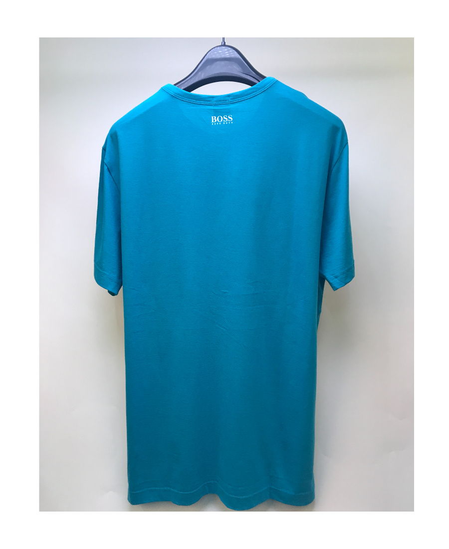 Hugo Boss Logo Details Short-sleeved T-shirt In Blue