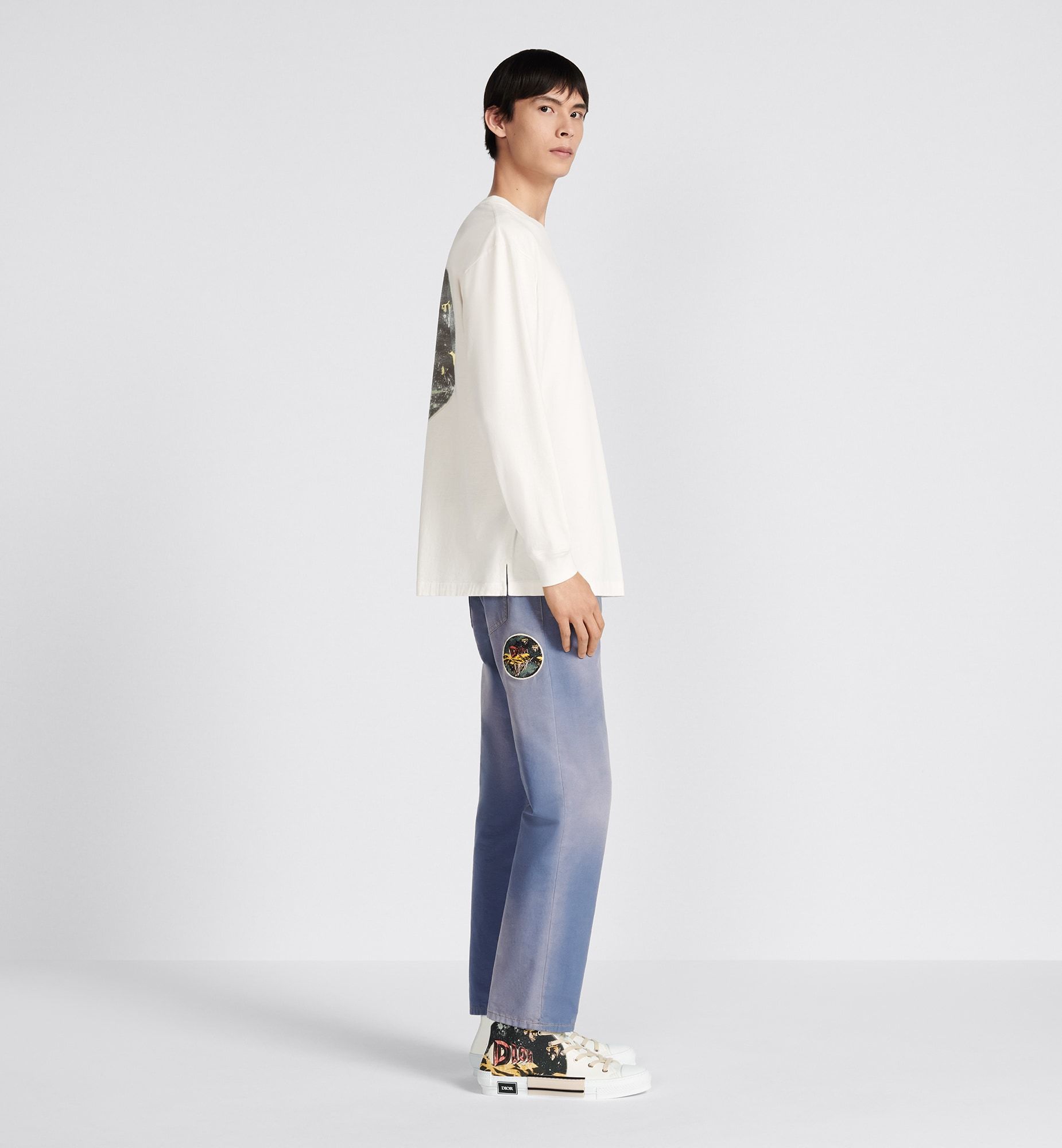 Dior Logo Jeans In Blue