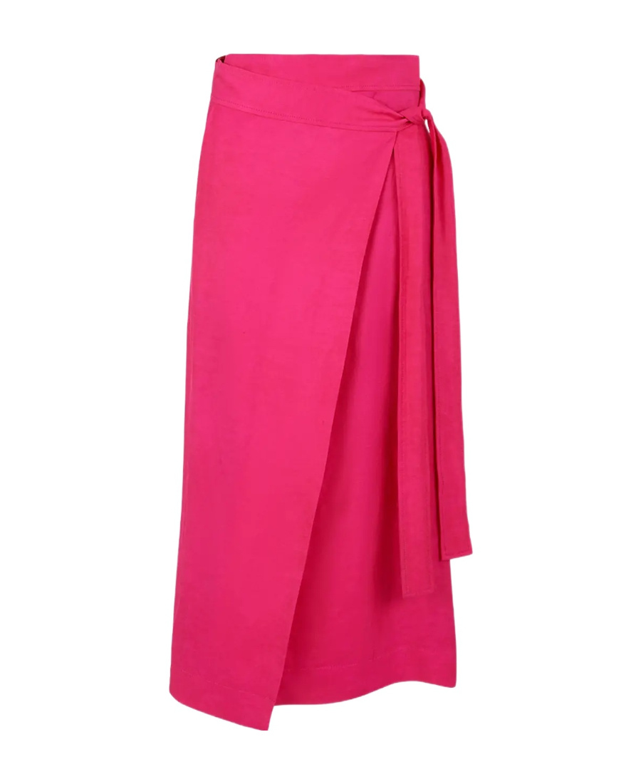 Shop P.a.r.o.s.h Lace-up Skirt In Pink