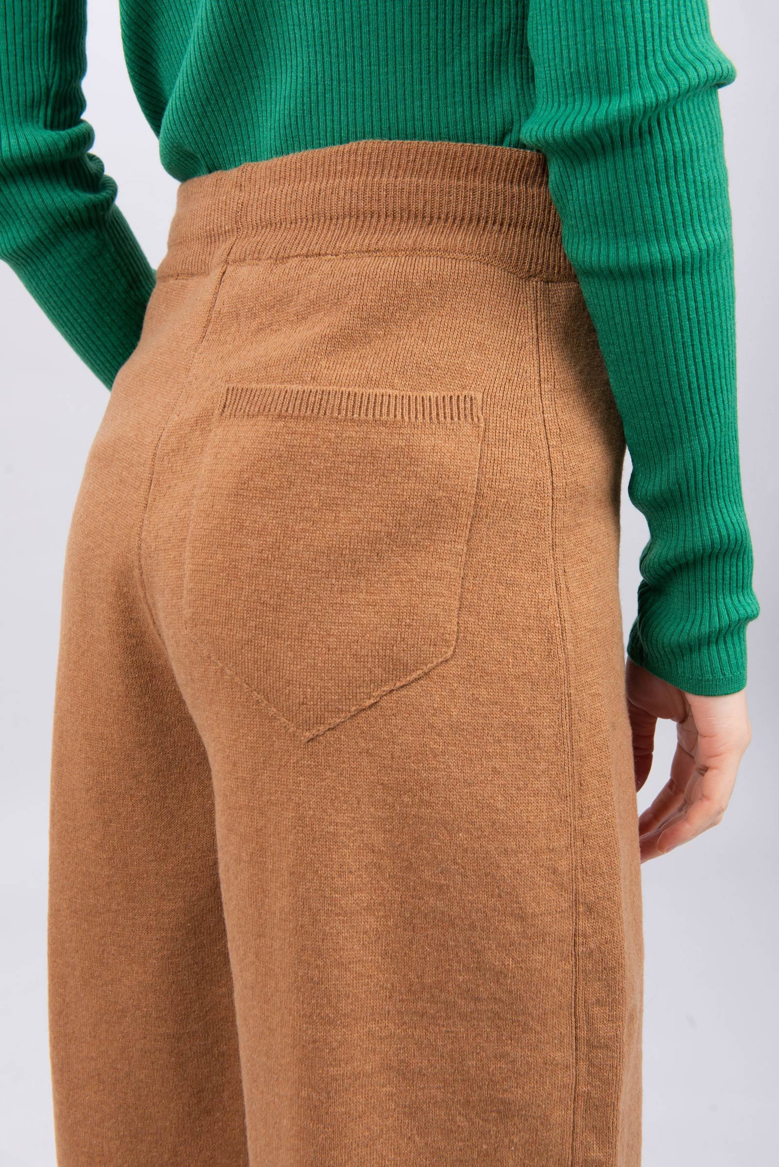 Nanushka Tan Cashmere Ylia Lounge Pants In Brown